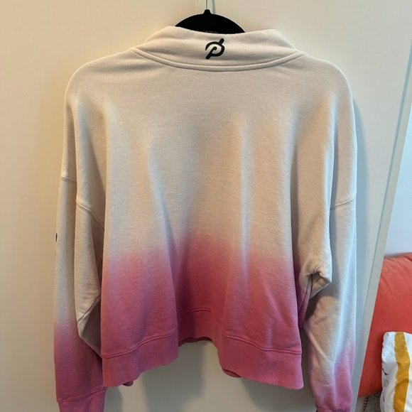 COPY - Peloton Cropped Pink Ombre Sweater - Picture 4 of 4
